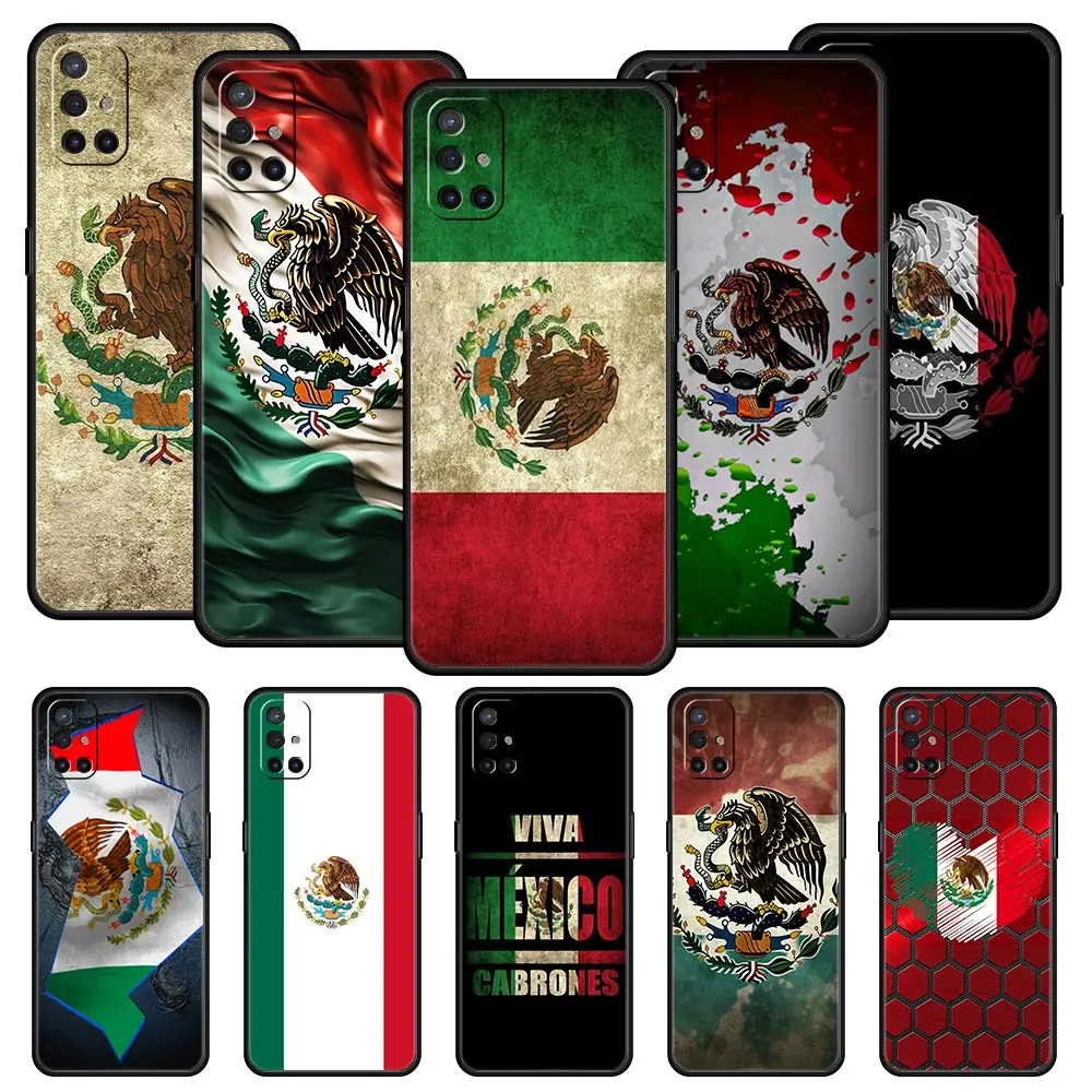 Mexican Flag Soft Black Phone Case Cover