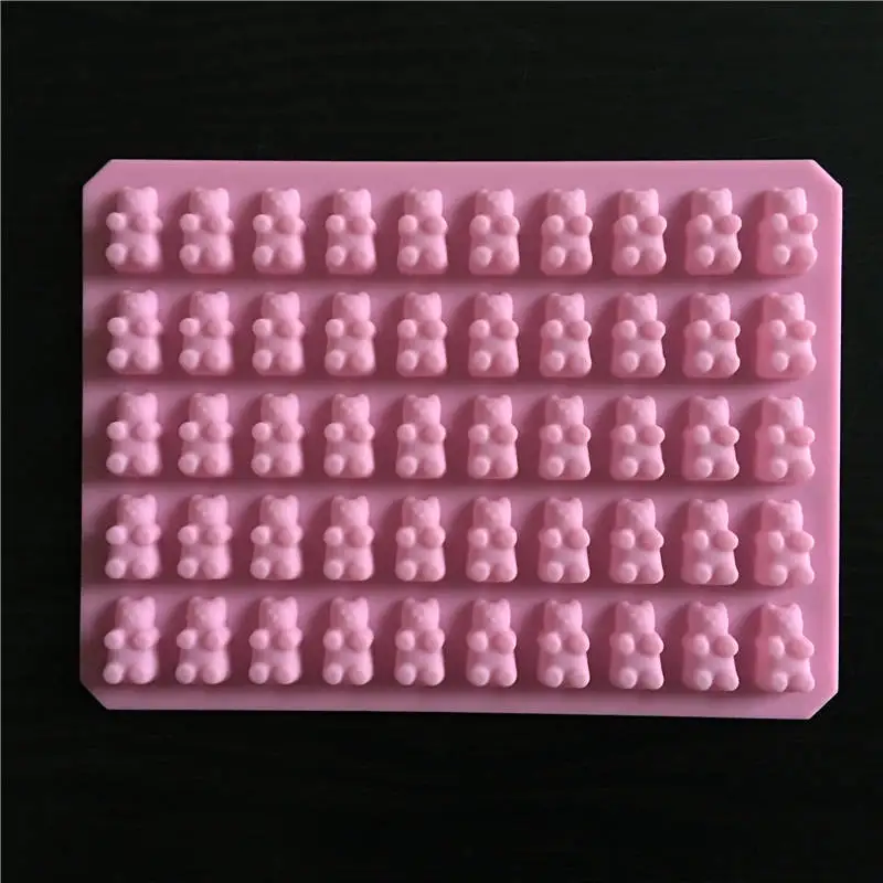 Silicone Forms Silicone Mold Gummy Bear Shape Bear Mould Jelly Bear Cake  Candy Trays With Dropper Rubber Chocolate Maker - AliExpress