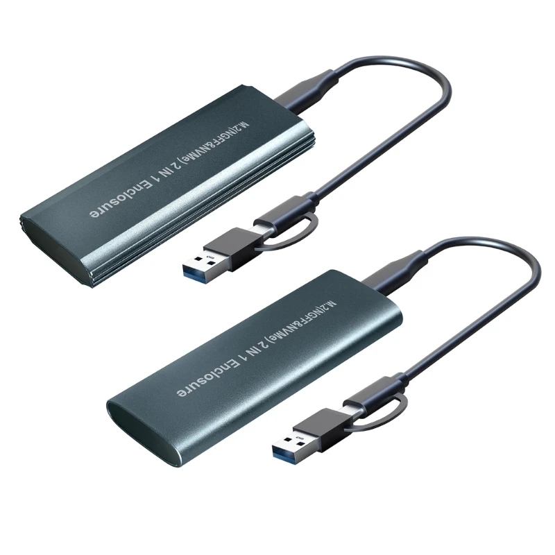 M2 Ssd Nvme Enclosure .2 A Usb Tipo C 3.1 Adattatore Ssd Per Dual Nvme Pcie