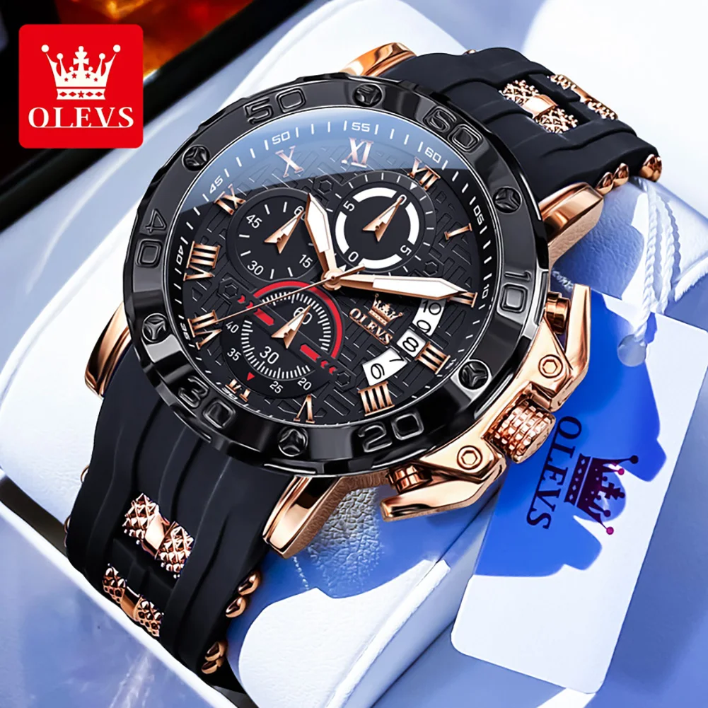 Orologio Meccanico Automatico OLEVS Uomo – Quadrone Scheletrato Con Luminosità, Cinturino In Acciaio Inox, Impermeabile 3 ATM - 2