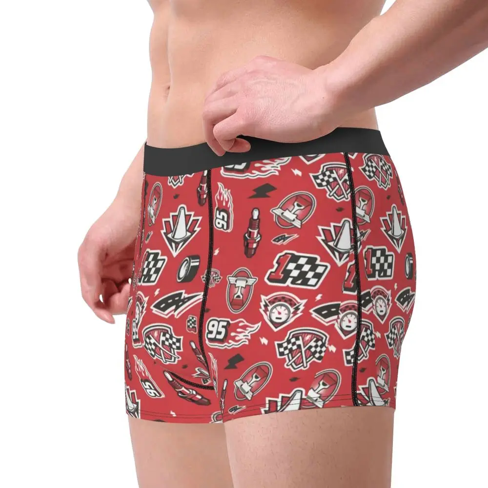 Custom Lightning McQueen Car Collage Boxers Shorts Men's Briefs Underwear Cool Underpants