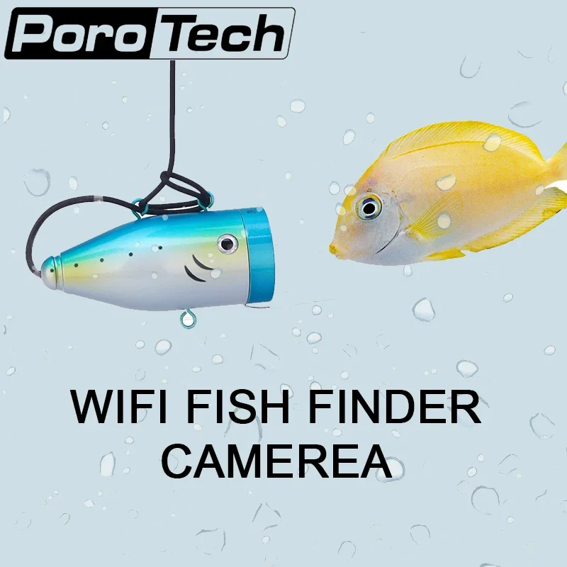 WF01WSL 30M/98FT Cable Underwater Fish Finder English Fishing Video Camera Monitor with WIFI support iPhone APP Color Display