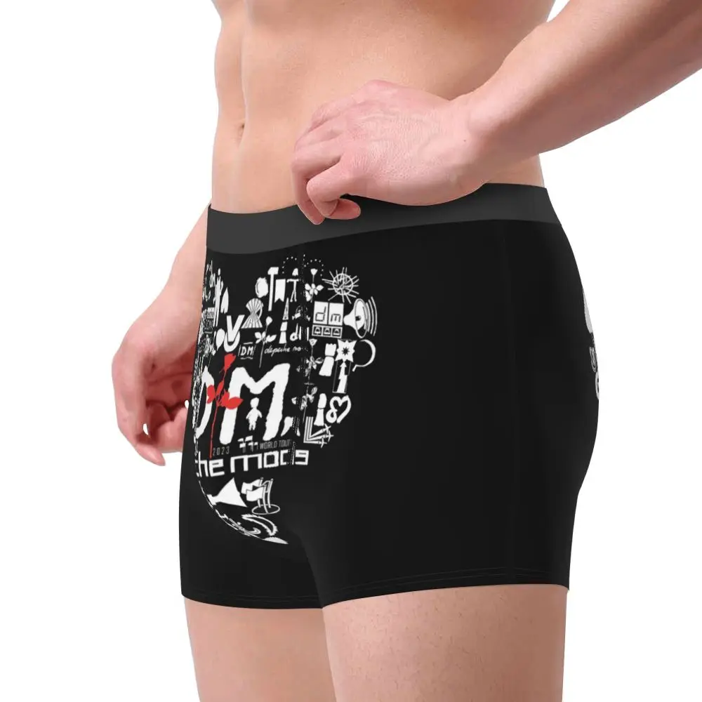 Custom Electronic Rock Depeche Cool Mode Boxers Shorts Men Briefs Underwear Cool Underpants