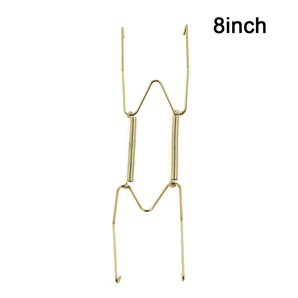 

5 Sizes Wall Display Plate Dish Hangers Holder & Racks W Type Invisible Spring Hanging Hook Plates Home Decorating Porch Decor