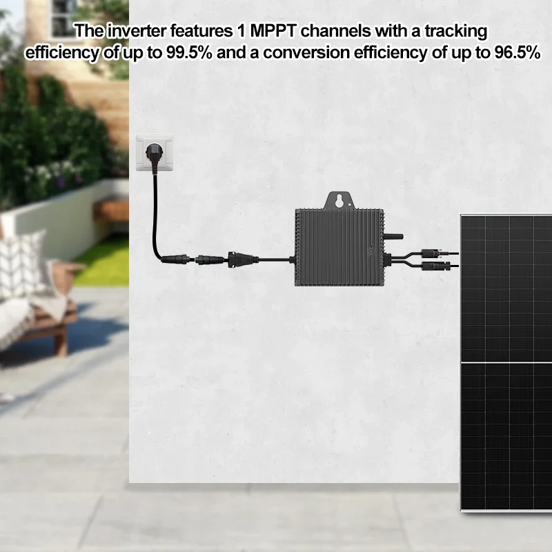 400W/600W 태양광 마이크로 인버터, IP67 발코니 가정용 그리드 컨버터 (PV 입력 16V-60V), MPPT 마이크로인버터 WiFi