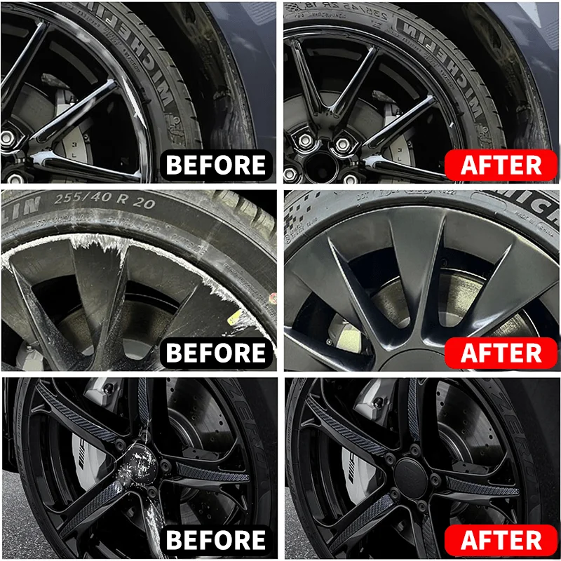 Tire Polishing Paste Wheel Rim Repair Paste Wheel hub Scratch Repair wax-Automobile tire detail repair and deep conditioning no residue Shallow Scratches on The Rims