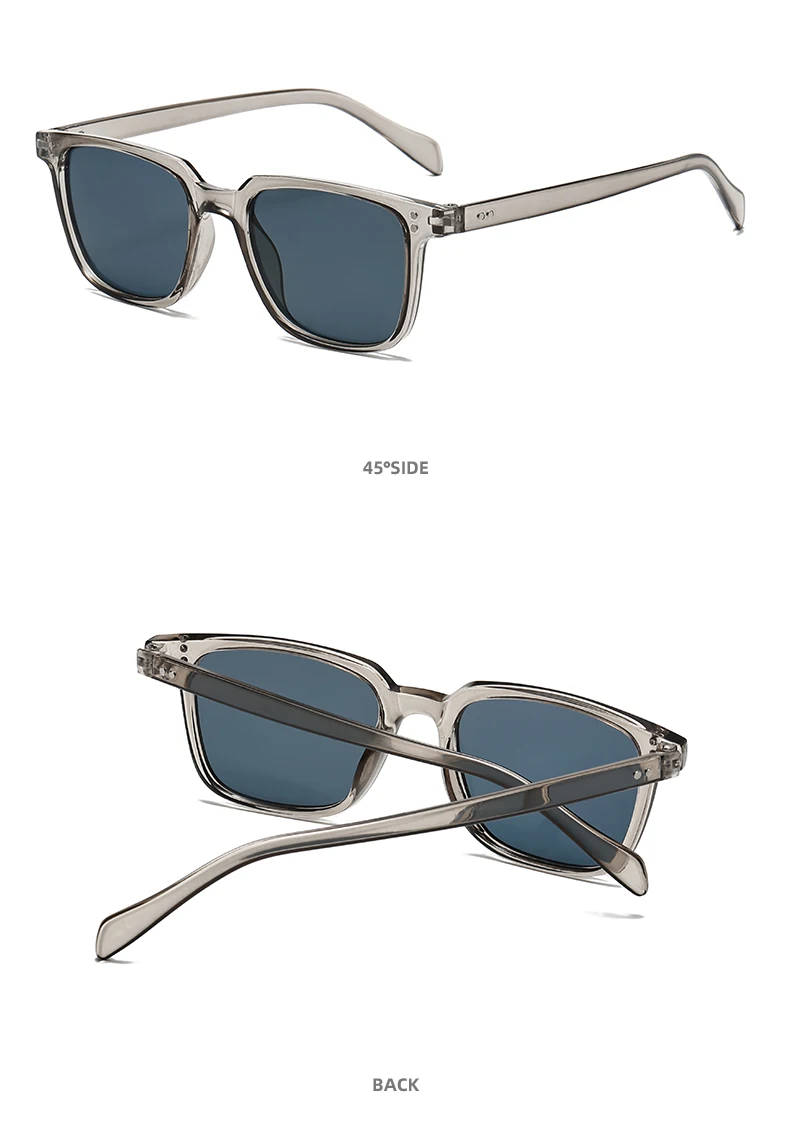 Kleine Sonnenbrille mit quadratischem Rahmen, modische Persönlichkeit, Retro, neue Sonnenbrille, Herren-Business-Casual-Sonnenbrille – Detail 12