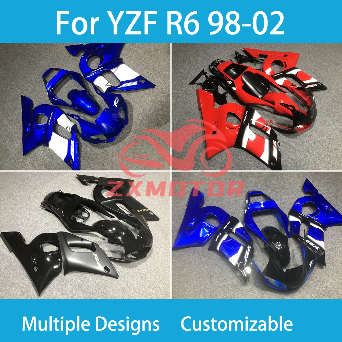 

Детские Обтекатели для Yamaha YZF R6 1998 1999 2000 2001 2002