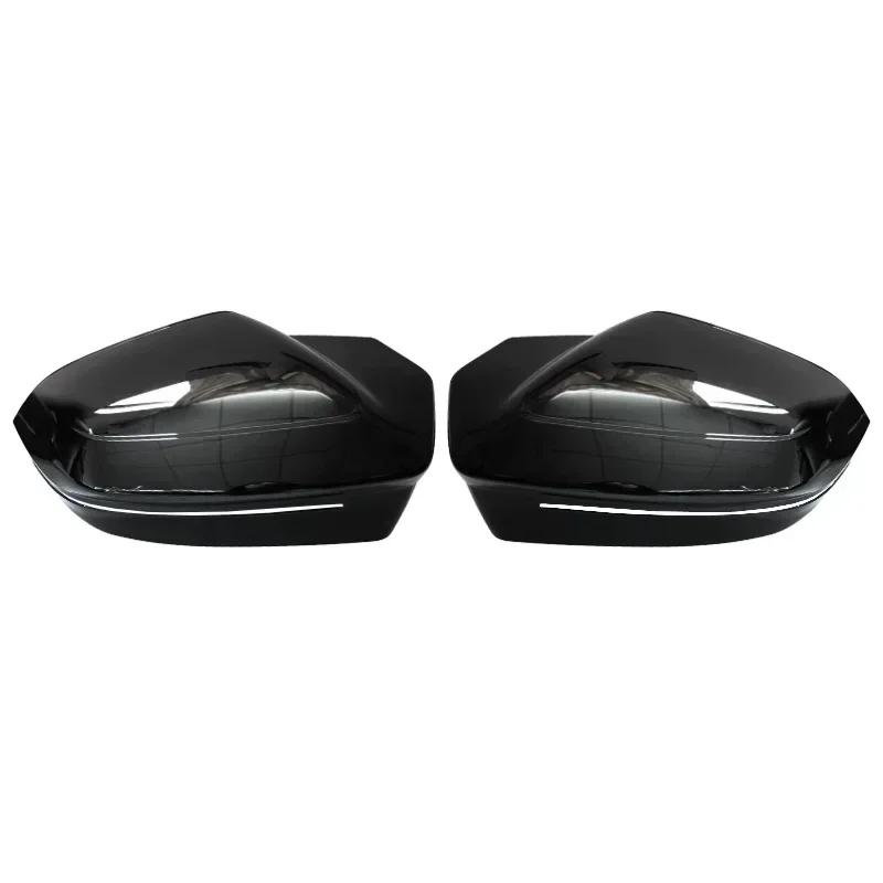 BMW 5 시리즈 G60 G61 G68 7 시리즈 G70 M5 G90 X3 G45 2024용 교체용 ABS+리얼 카본 파이버 사이드 도어 리어뷰 미러 커버