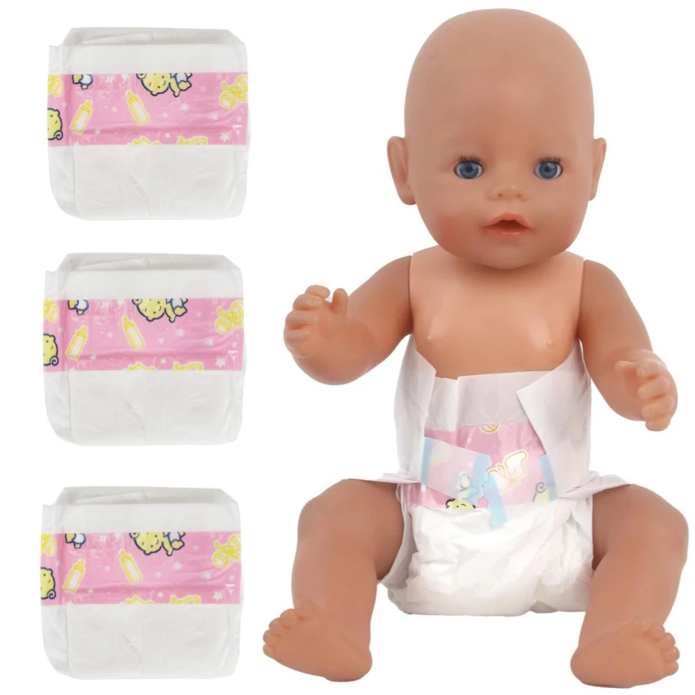 3pcs Doll Diapers