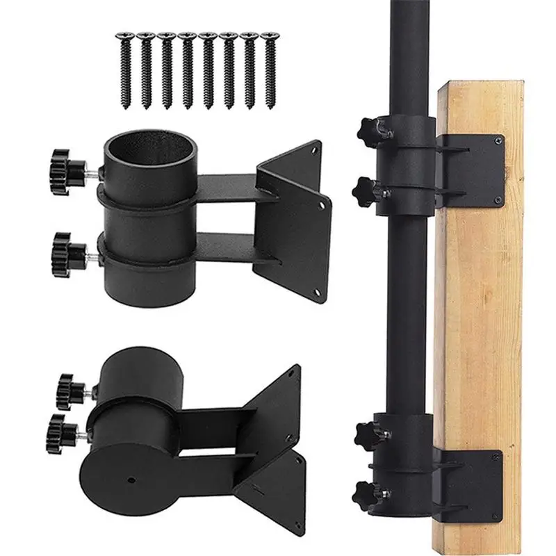 

Patio Umbrella Mount Stand Outdoor Deck Umbrella Mount Stainless Steel Umbrella Clamp Adjustable Railing Umbrella Mount Outside