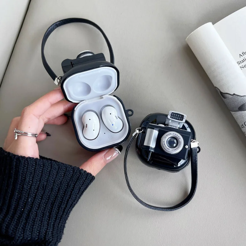 

Creative Flashlight Camera Case for Samsung Galaxy Buds Live Buds Pro Buds2 Buds 2 Pro Case Cover