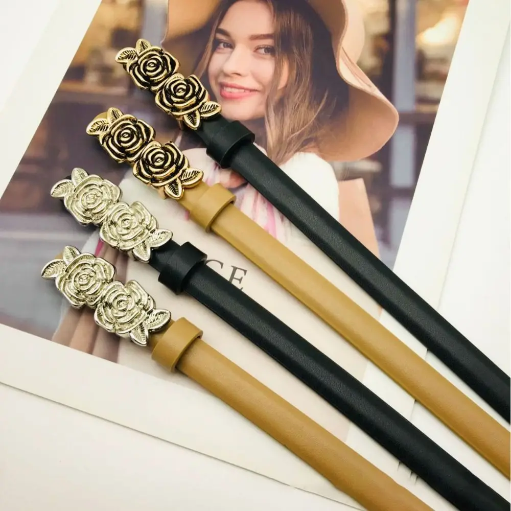 

Waist Decoration Versatile Leather Belt Luxury Design Women Trendy Waistband Trouser Dress Belts
