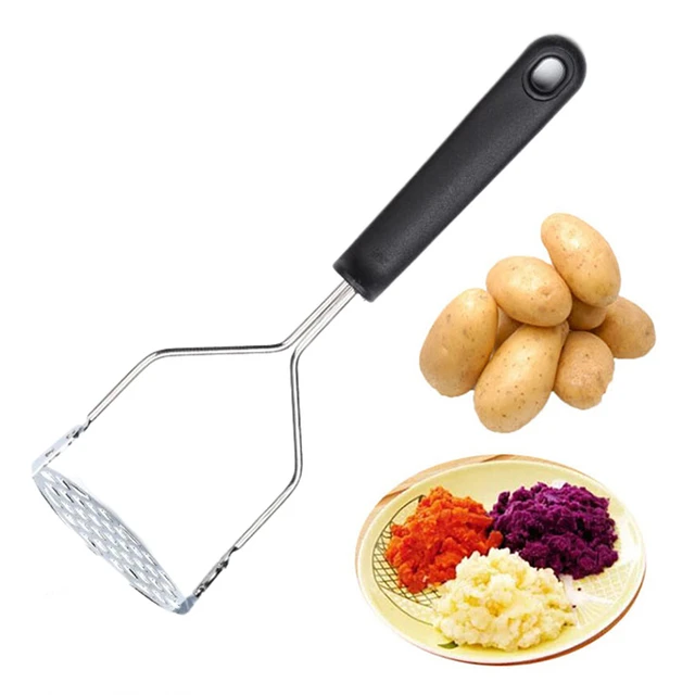 Stainless Steel Potato Masher Vegetable Masher Crush Vegetable Fruit Press  Maker Kitchen Tool Gadget Kitchen Accessories 1pc - Peeling Garlic -  AliExpress