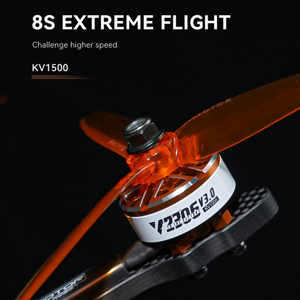 T-MOTOR T-HOBBY Velox V2306 V3 Brushless Racing Freestyle Drones Motor Brushless Motor For FPV Freestyle Version Drones DIY Part thumbnail 4