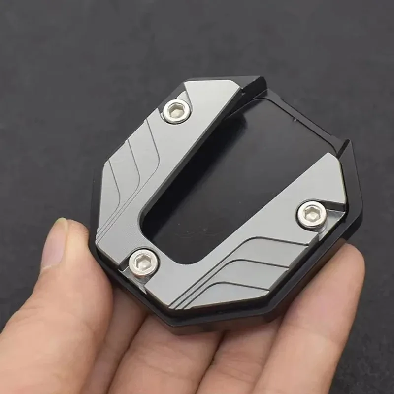 Motorcycle Kickstand Extension Foot Pad Support Plate Accessory