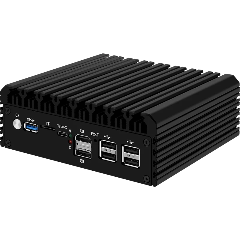 Fanless Mini PC 6x i226-V 6 LANS 2.5G Firewall Soft Router 12th Gen Intel i3 N305 N100 DDR5 32GB 500GB NVMe SSD pfSense Proxmox 4