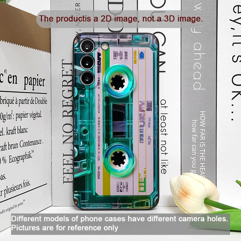 Vintage Cassette Tape Design Shockproof Phone Case - Soft, Creative Cover