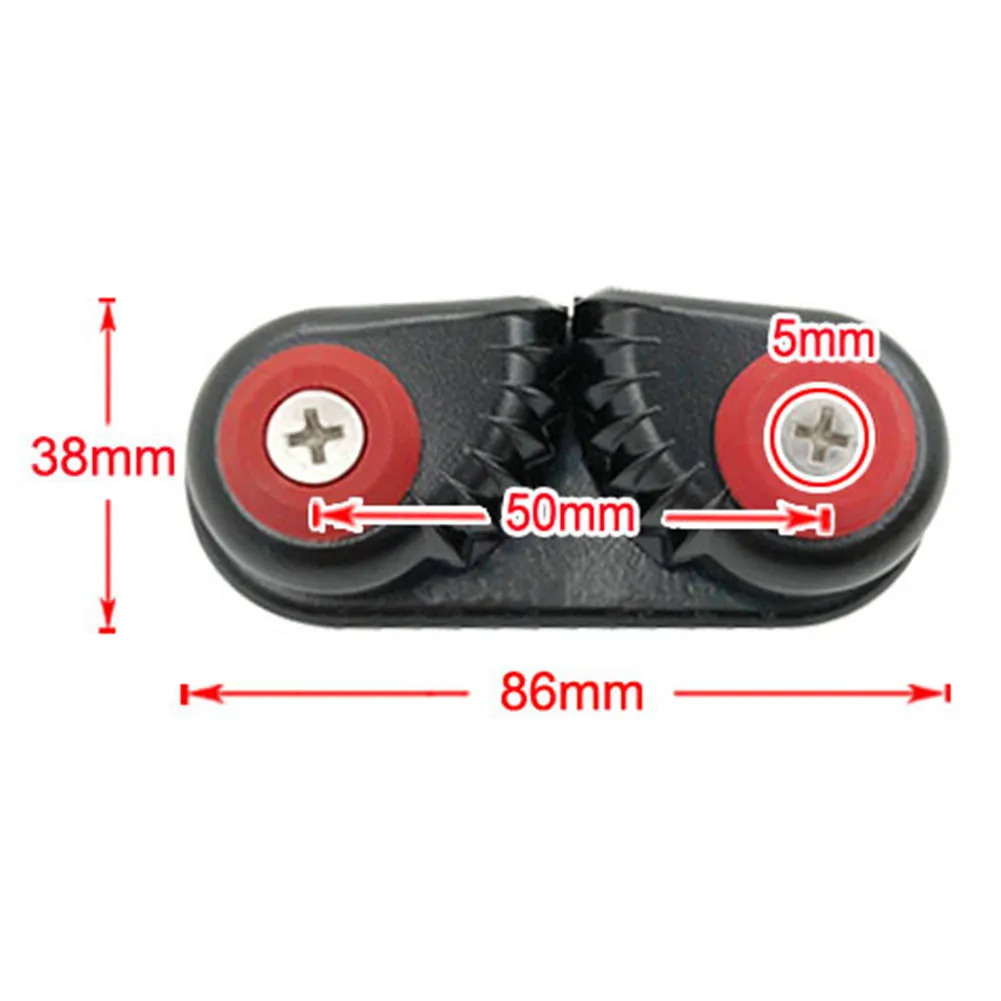 

Black Aluminum Alloy Rope Clamps For Ships Sailboats Marine Sailing Accessories For Ships Sailboats Easy To Disassemble