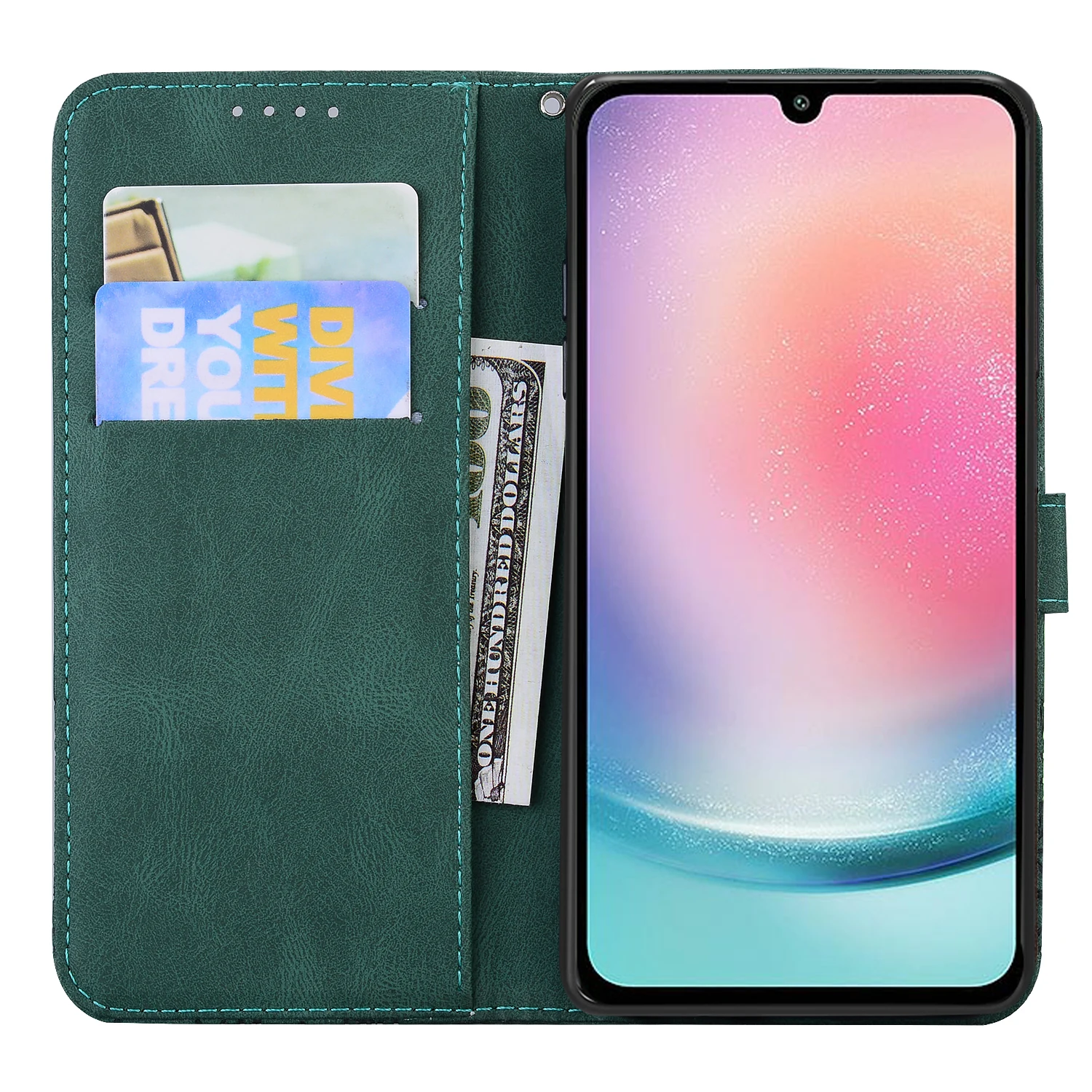 3D Butterfly Leather Flip Wallet Case - Elegant and Durable Protection