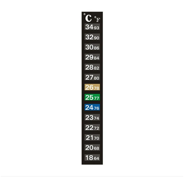 Hőmérséklet Mérési Matricák Ragasztó Akvárium Hőmérő Tartós -Szabályozó Digitális Haltartály Hűtőszekrény Matrica - Image 6