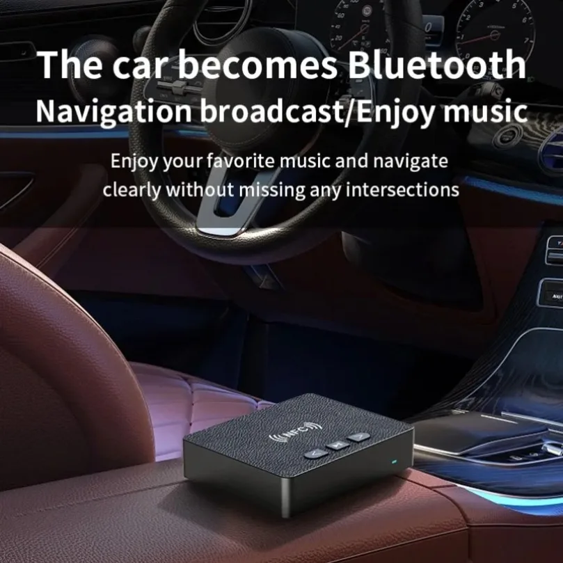 2 in 1 NFC Bluetooth 5.4 Audio Adapter For Car TV