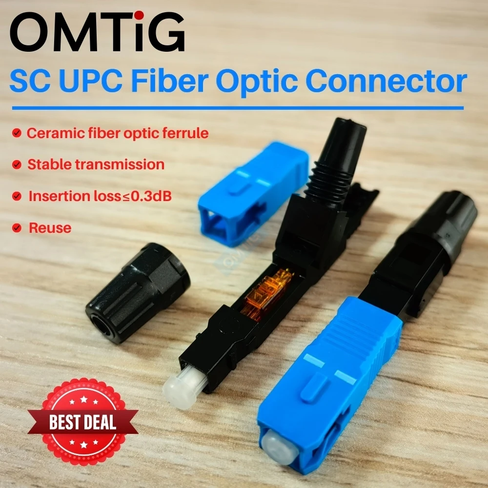 FTTH SC UPC Fiber Optic Fast Connector Single-mode SC Quick Connector Big Sell