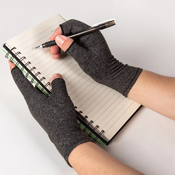 1/2 Pairs Compression Arthritis Anti-Slip Gloves Wrist Support Brace Carpal Tunnel Pain Relief Women Men Therapy Wristband Glove 6