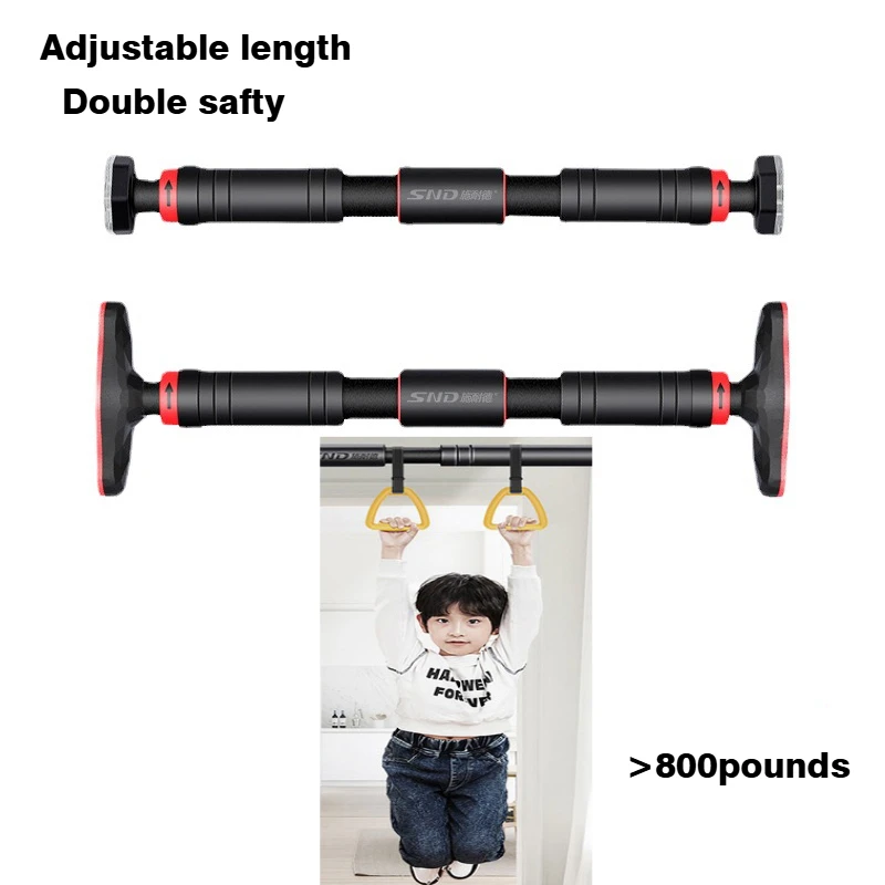 non punching horizontal indoor bar with upgrade the level gauge ,double support upgrade ,adjustable length,double safety