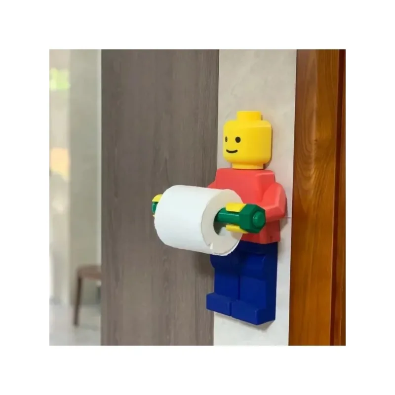 3D Printing Toilet Paper Roll Holder Building Robot  Household Tissue Box Creative Paper Roll Rack Home Decoration 5