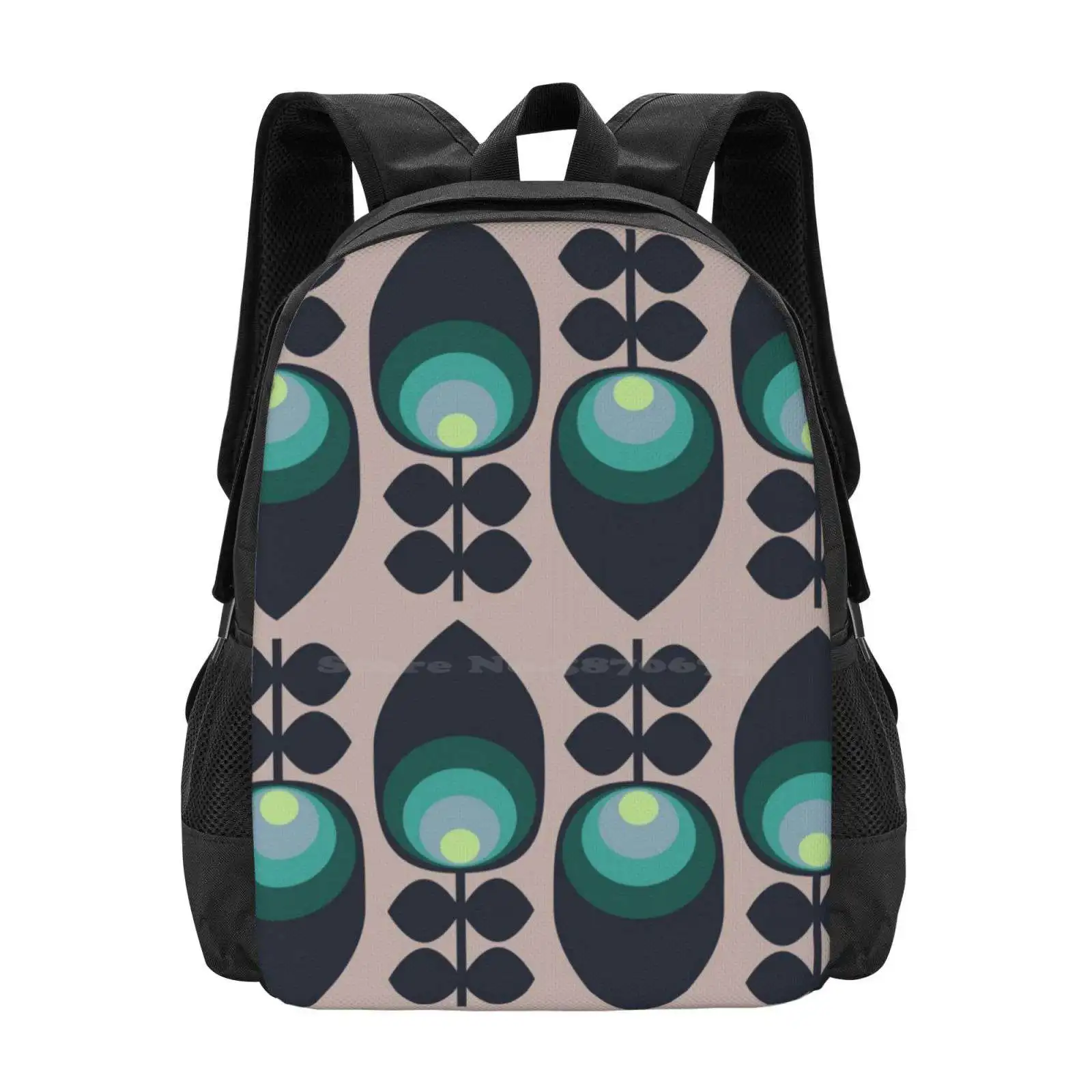 

Лидер продаж, модный рюкзак Hoodwinked, винтажные сумки в стиле ретро среднего века с цветочным принтом зеленого и серого цвета, современный тренд