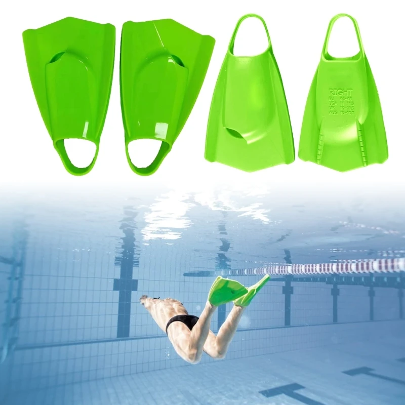 Silicone Swimming Fins Travel Size Flippers Short Snorkeling Fins Comfortable Swim Training Fins for Lap Swimming Pool 3