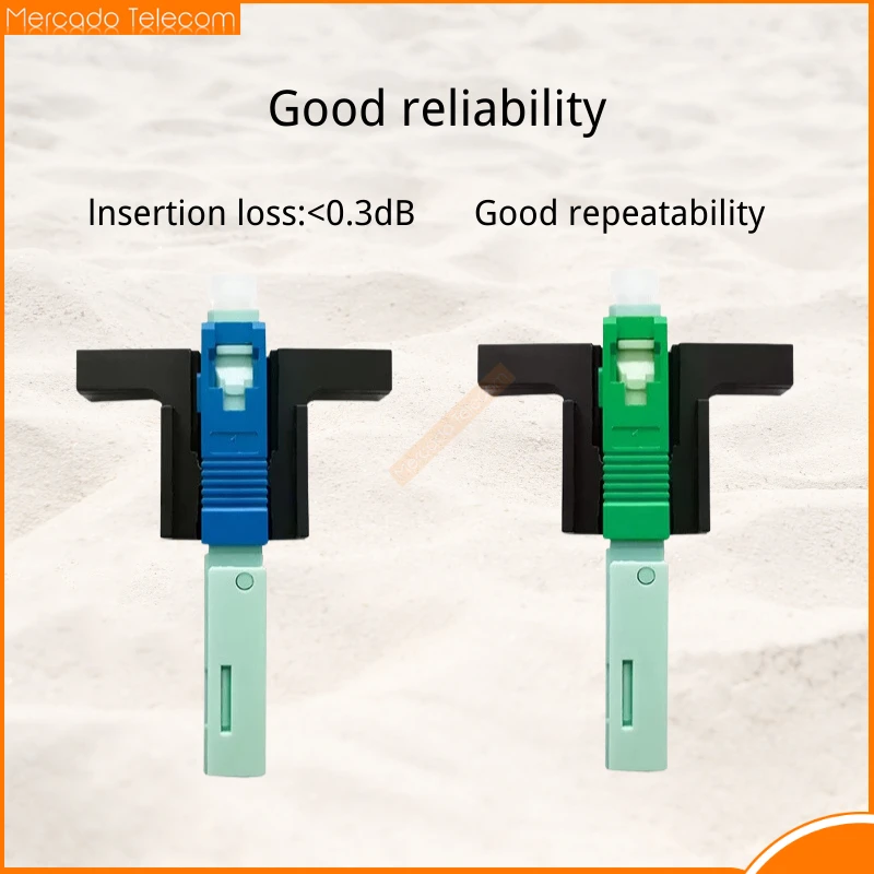 SC APC Fiber Optic Connector FTTH Fiber Optical Fast Connector 53mm Embedded High Quality Fibra Optic Quick Connector SC UPC