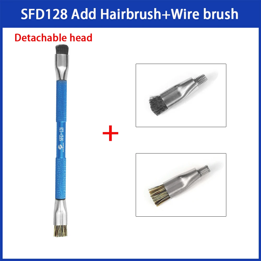 Anti-Static Dual head motherboard brush for Mobile Motherboard Repair IC Pad Har