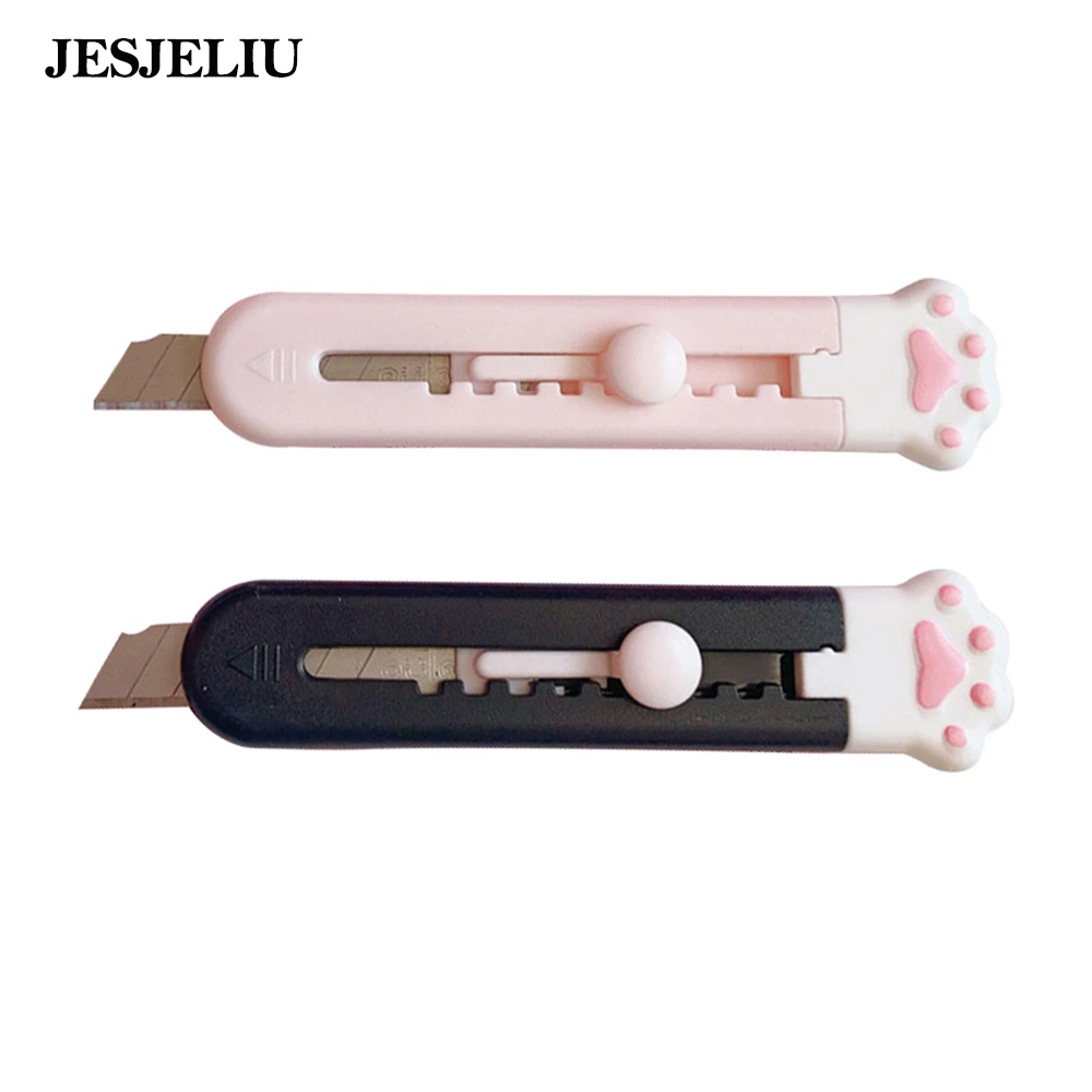 Mini Box Cutters Cute Cat Paws Pattern,cardboard Cutter Retractable