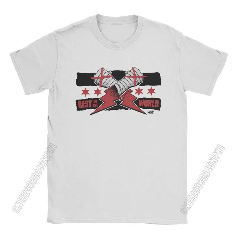

Men's Cm Punk Aew Best In The World T Shirt Cotton Clothing Vintage Stylish Chic Crewneck Tee Shirt Gift T-Shirts