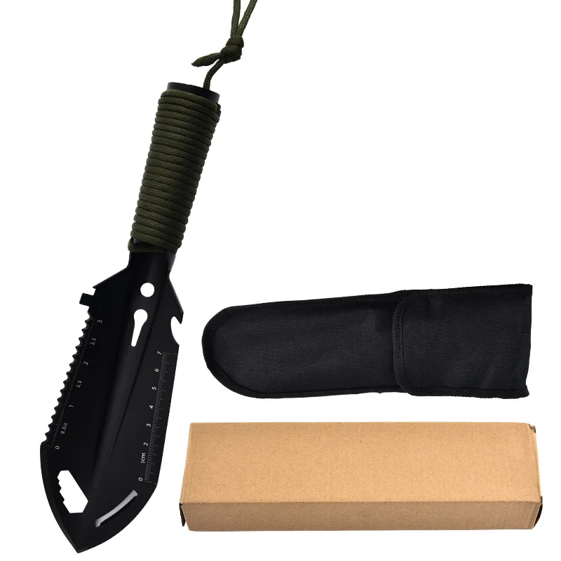 Shovel Multifunctional Ordnance Shovel Survival Outdoor Equipment Garden Tool Shovel for Portable Camping Hiking Traveling 4