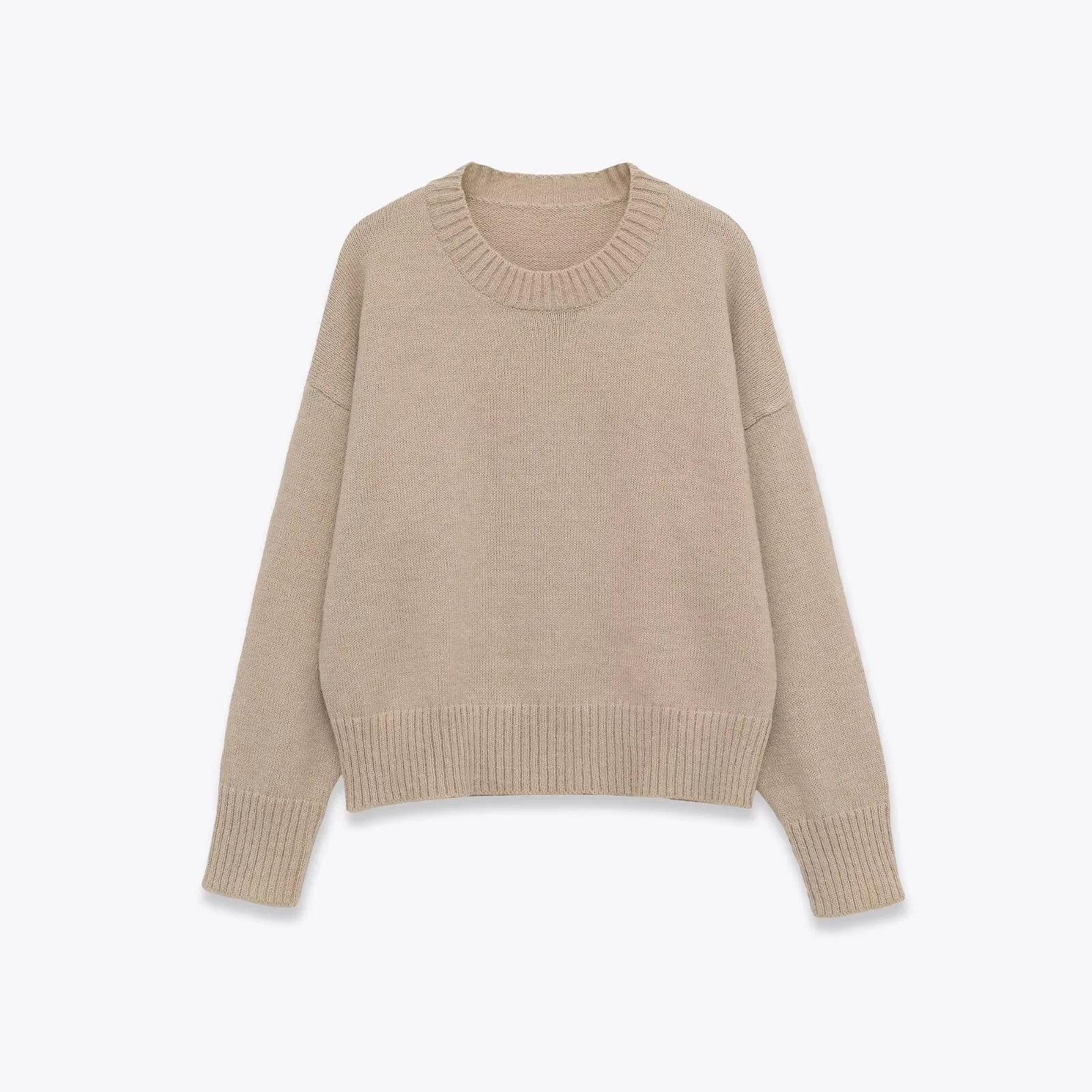 Women Soft Knitted Sweater Female O-Neck Long Sleeves Pullover Autumn Winter Women'S Simple Casual Knitwear Tops Streetwear