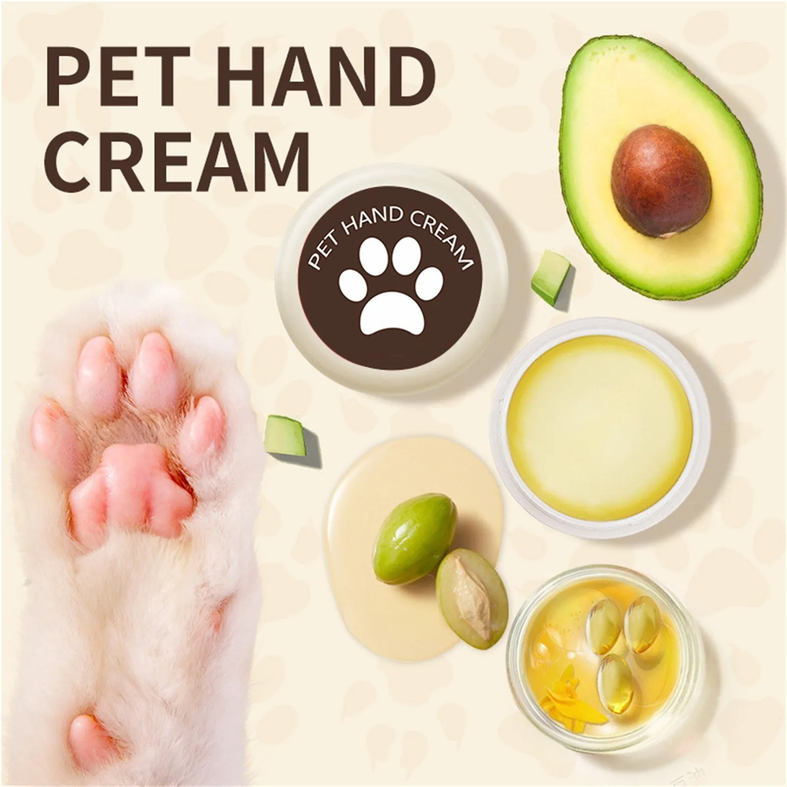 Pet Paw Care Cream Healthy Pet Paw Balm Pet Foot Care Dog Balm Protection Pad Balm Foot Protective Oil Paws Wax Cat Car 4