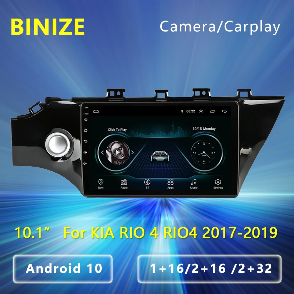 

10.1'' Android 10 Car Radio For KIA RIO 4 Rio4 2017-2019 Multimedia Video Player 2 Din WIFI Auto GPS Navigaion Stereo Head Unit