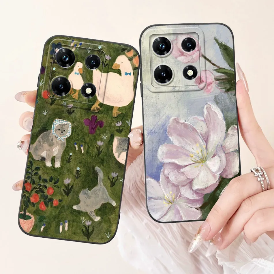 Elegant Painted Soft Silicone Shockproof Phone Case