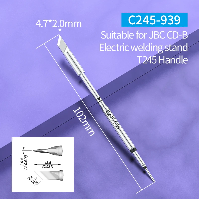 JBC Soldeerpunt serie C245 beitelvorm, C245069/5,0 x 1,7 mm, recht C245069 (soldeerpatroon 2045 2245 soldeerpatroon soldeerpunt soldeerpatroon beitelpunt C245 loodvrij JBC Soldeerpunt serie C245 beitelvorm, C245069/5,0 x 1,7 mm, recht C245069 (soldeerpatroon 2045 2245 soldeerpatroon soldeerpunt soldeerpatroon beitelpunt C245 loodvrij