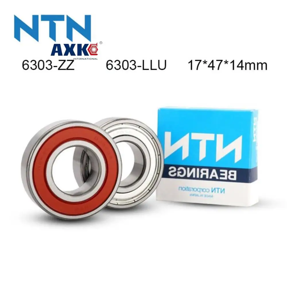 Rolamento Profundo de Alta Velocidade do Sulco 100 Ntn Original 6303-zz 6303-llu Abec-9 6303 17x47x14 mm Pcs 10 Pcs