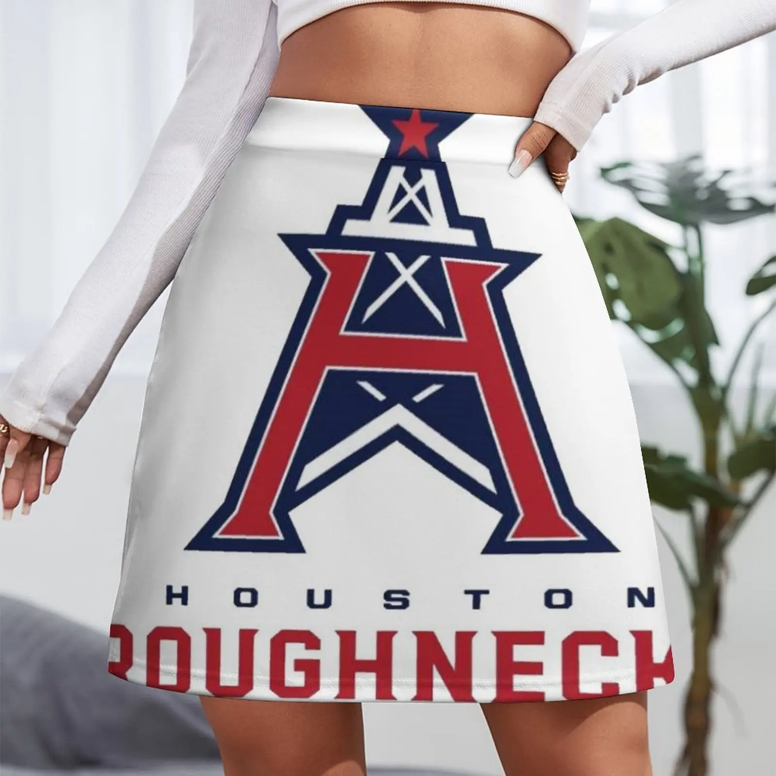 Houston Roughnecks Logo XFL Team Mini Skirt midi skirt for women women's summer dress 2024 Short women′s skirts short skirt