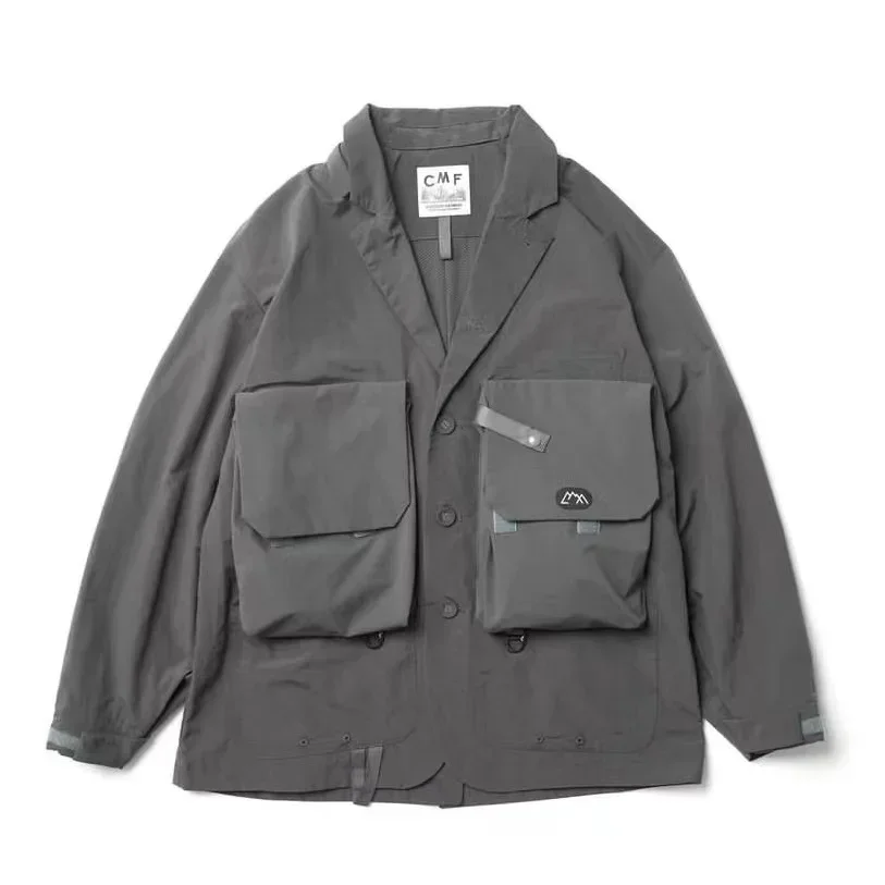

COMFY Japanese CMF Outdoor Waterproof Multi Pocket Loose Fitting Men's Lapel Suit Jacket New Arrival Coat