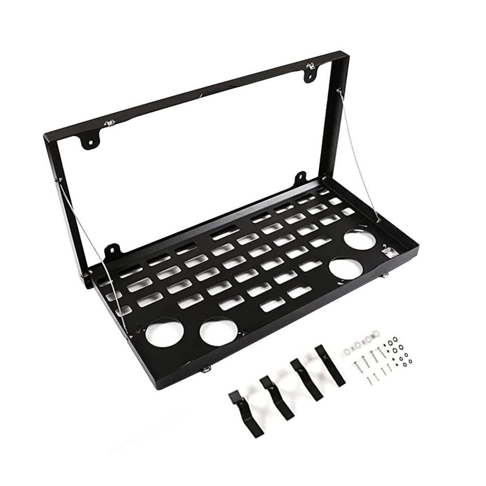 折りたたみ式ランドローバーdefender,マットブラック,テールゲート