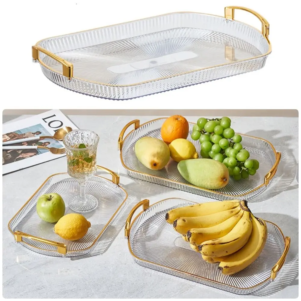 1PC Makeup Tray Serving Tray Desk Organizer Kitchen Home Dining Room Bedroom Office Jewelry Perfume Cosmetics Holders