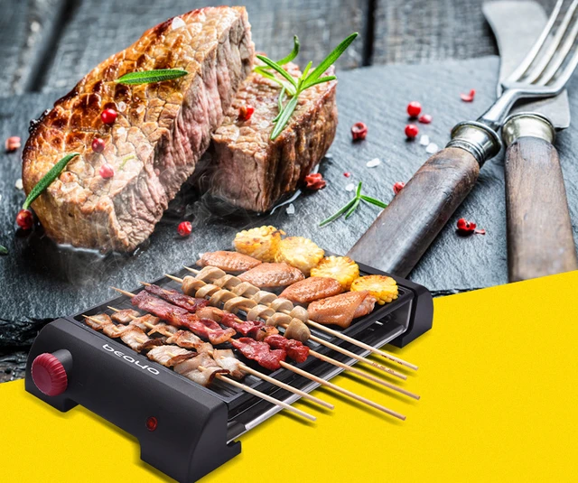 Electric Barbecue Oven Tabletop Electric Grill For Home Barbecue Portable  Kitchen 2200W High Power Grill Electrical Automatic