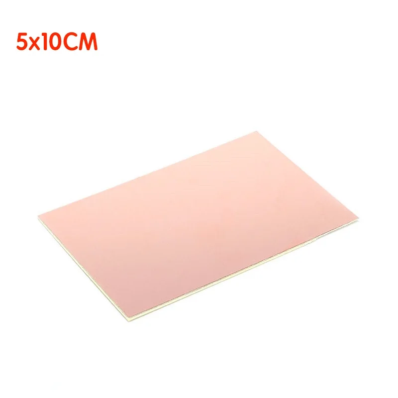 5PCS/LOT  5x10cm Single Sided Copper Clad Plate PF PCB 5*10cm Laminate Circuit Board DIY Kit Universal Fiberglass Board 12 18cm green oil 1 5 thick fiberglass universal board universal circuit board hole experiment board pcb