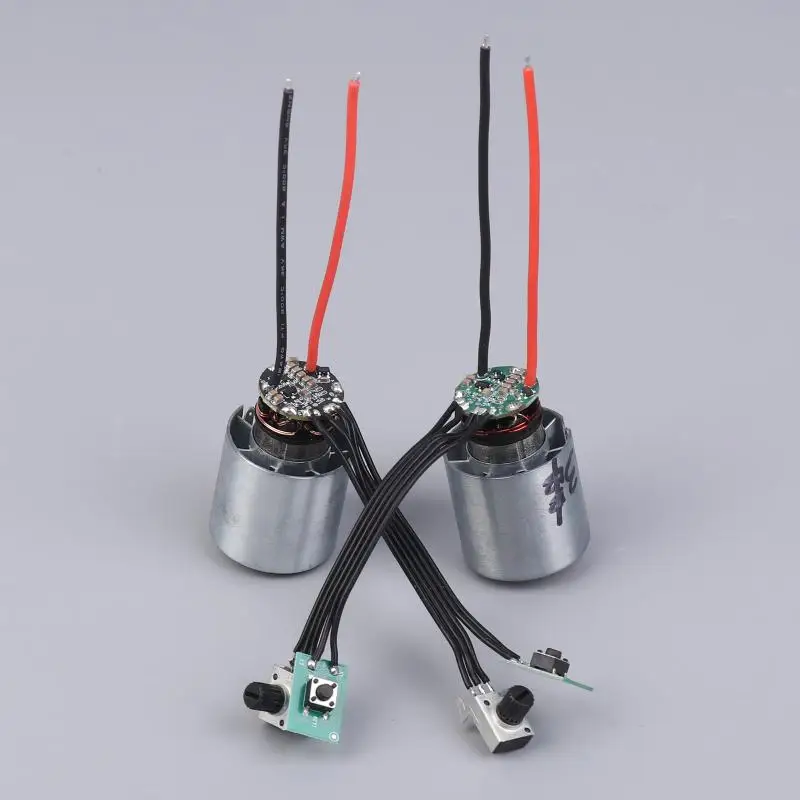 High Power 2S/3S DC 7,4 V 12 V Mini BLDC Bürstenlosen Motor Mit Treiber Einstellen Geschwindigkeit Controller Metall Bürstenlosen Kanal Fan – Detail 6